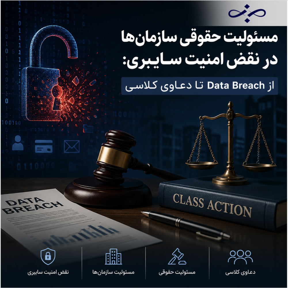 مسئولیت حقوقی سازمان‌ها در نقض امنیت سایبری: از Data Breach تا دعاوی کلاسی