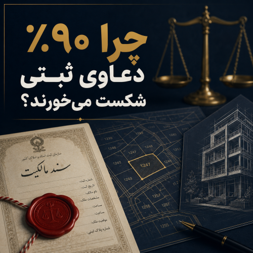 چرا ۹۰٪ پرونده‌های دعاوی ثبتی شکست می‌خورند؟ (رازهایی که در هیچ کتابی نمی‌نویسند)